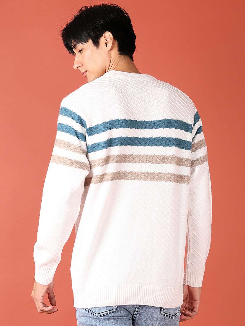 men long sleeve self-designed pullover - 21519269 -  Standard Image - 3