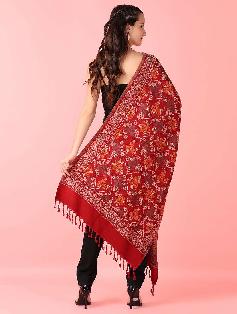 women self designed stole - 21519299 -  Standard Image - 3