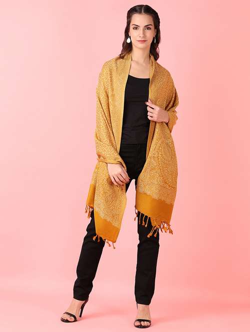 women self design winter stole - 21519301 -  Standard Image - 0