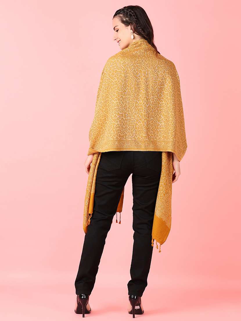 women self design winter stole - 21519301 -  Standard Image - 3