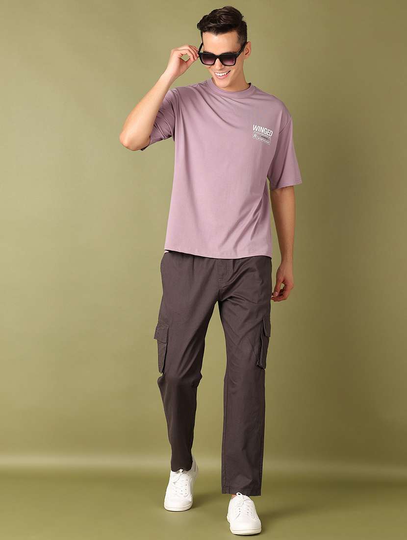 men round neck front & back print t-shirt - 21519401 -  Standard Image - 3