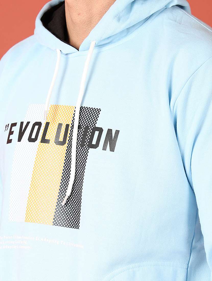 men front print hooded neck sweatshirt - 21519409 -  Standard Image - 5