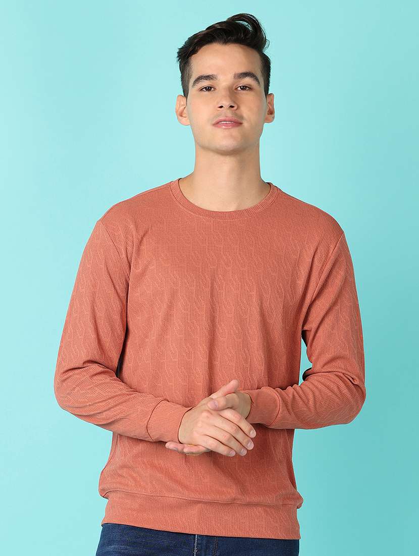 men self design long sleeve t-shirt