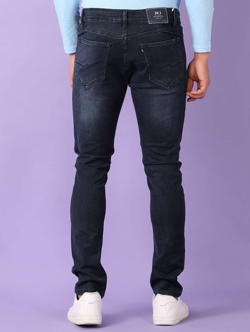 men solid mid rise slim fit jean - 21519463 - Standard Image - 3