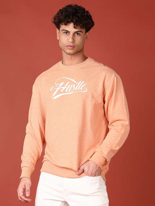 men chest print long sleeve sweatshirt - 21519503 -  Standard Image - 0