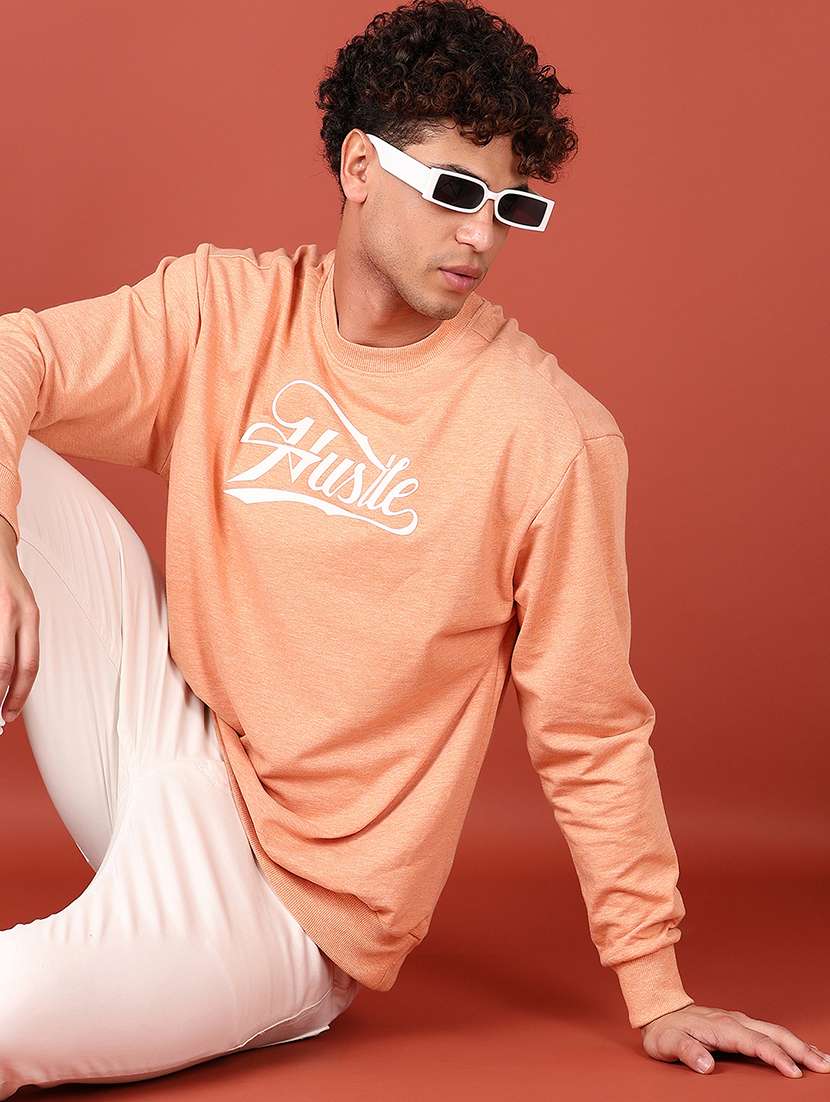 men chest print long sleeve sweatshirt - 21519503 -  Standard Image - 3