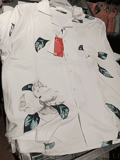 off white rayon casual shirt - 21519548 - Zoom Image - 0