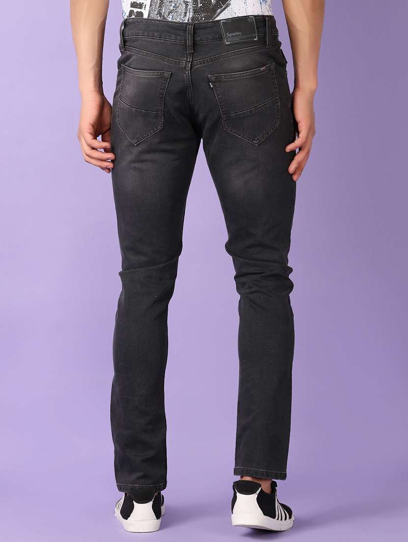 men solid mid rise slim fit jean - 21519561 - Standard Image - 3