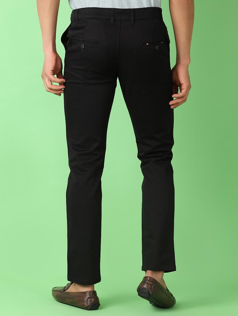 men mid rise solid chinos - 21519589 - Standard Image - 3