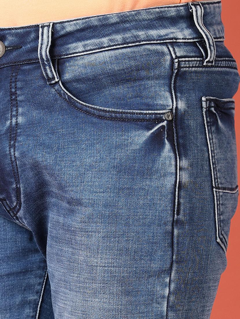 men solid mid rise slim fit jean - 21519695 - Standard Image - 5