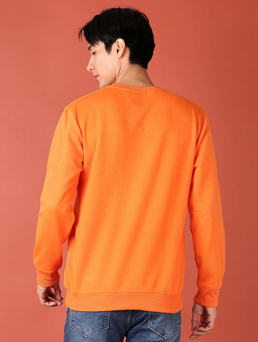 men front print round neck sweatshirt - 21519752 -  Standard Image - 3