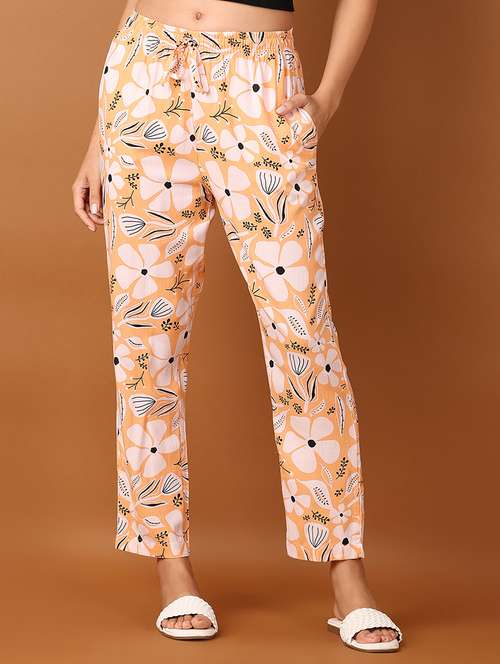 women printed mid rise pajama - 21519761 - Standard Image - 0