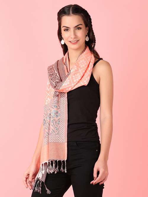 women self design winter stole - 21519766 -  Standard Image - 0