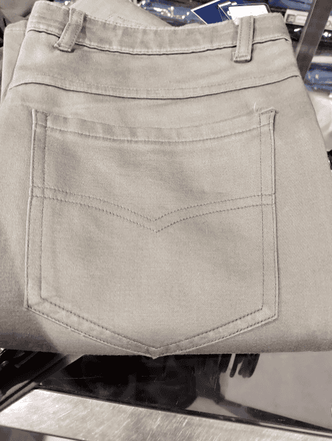 light green dobby casual trousers - 21519824 - Standard Image - 0