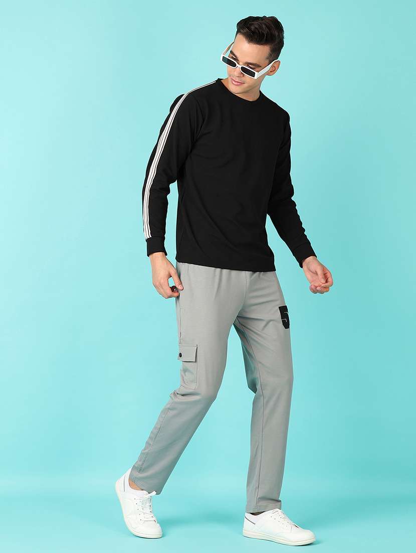 men long sleeves taped t-shirt - 21519910 -  Standard Image - 3