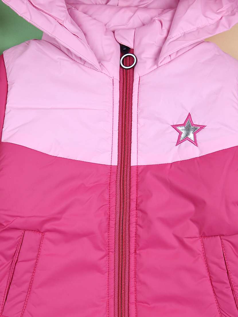 girls long sleeves color block quilted jacket - 21519918 -  Standard Image - 3