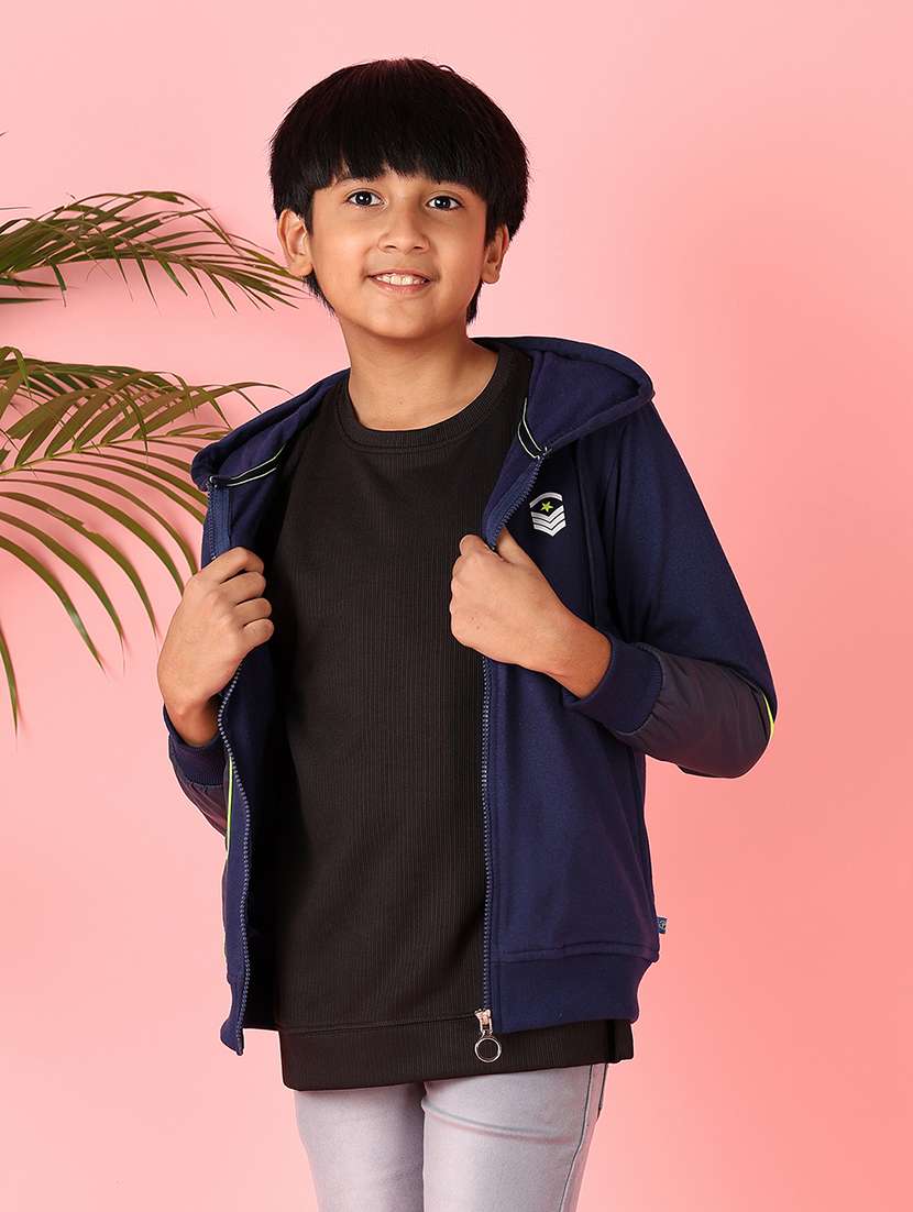 boys long sleeves front print sweatshirt