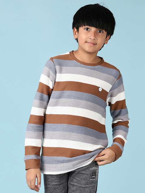 boys self design long sleeve t-shirt - 21519946 -  Standard Image - 0
