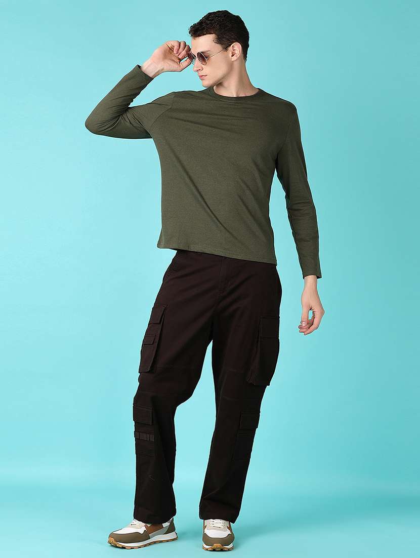 men solid long sleeves t-shirt - 21519970 -  Standard Image - 3