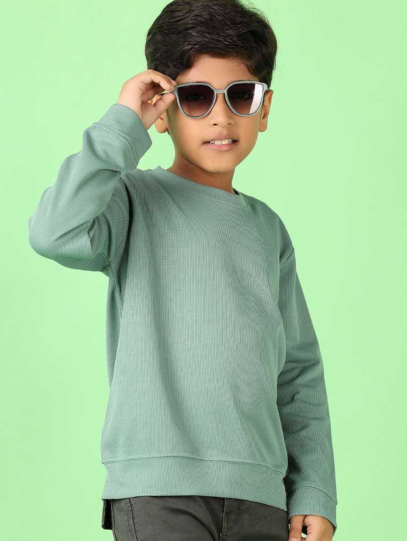 boys long sleeves solid t-shirt - 21520026 -  Standard Image - 3