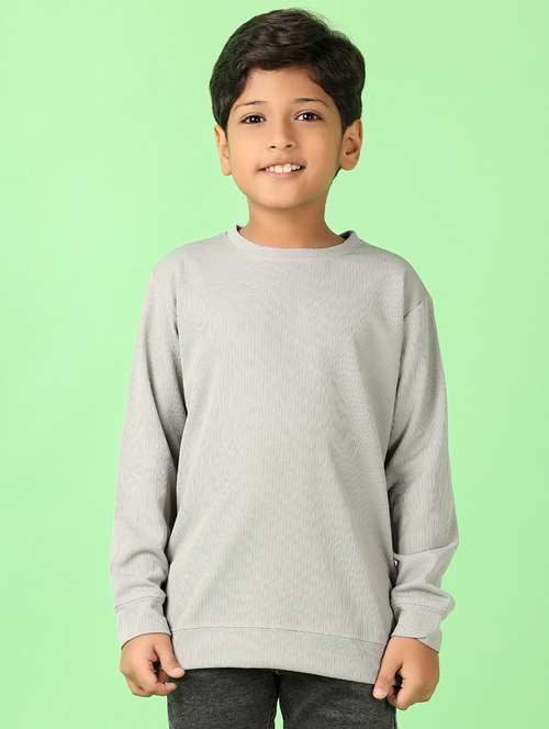 boys long sleeves solid t-shirt - 21520029 -  Standard Image - 0