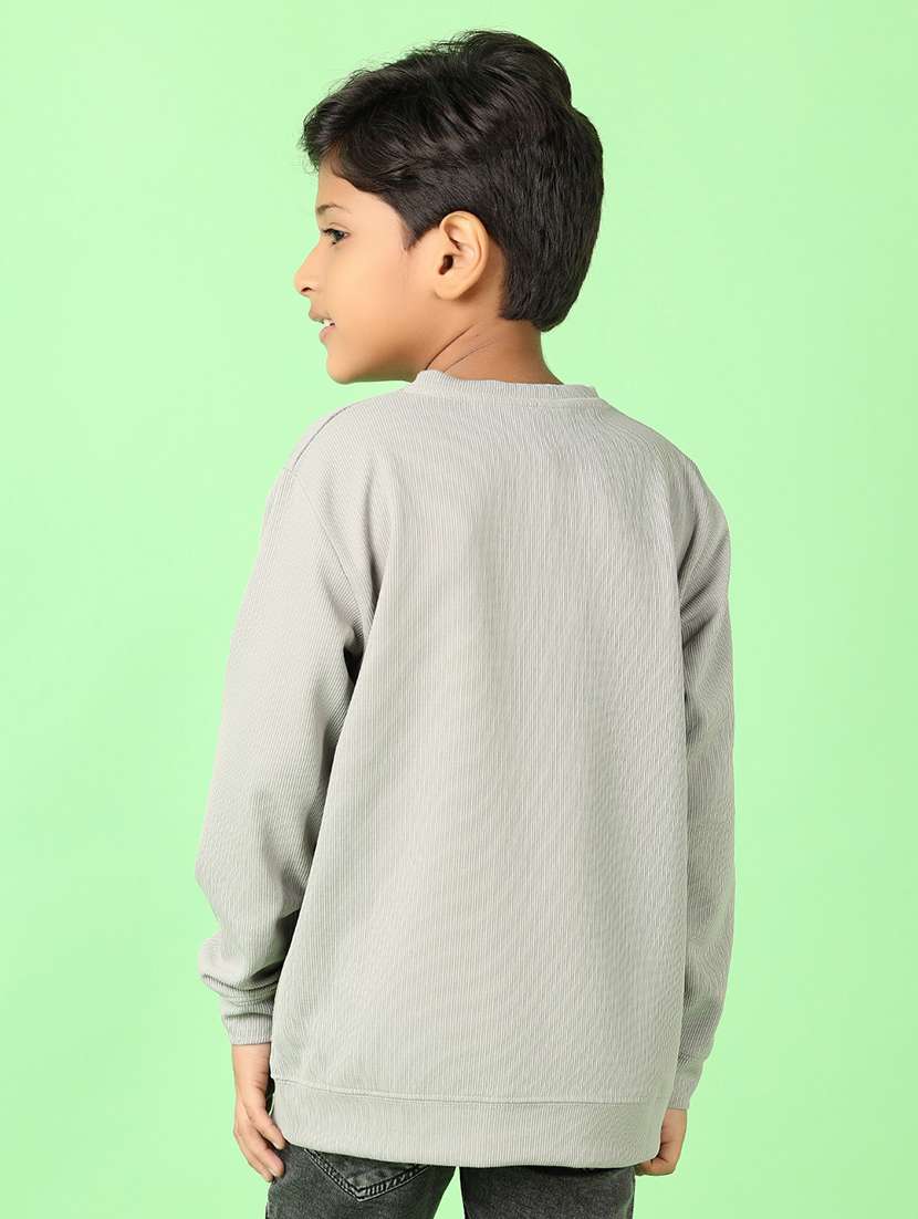 boys long sleeves solid t-shirt - 21520029 -  Standard Image - 3