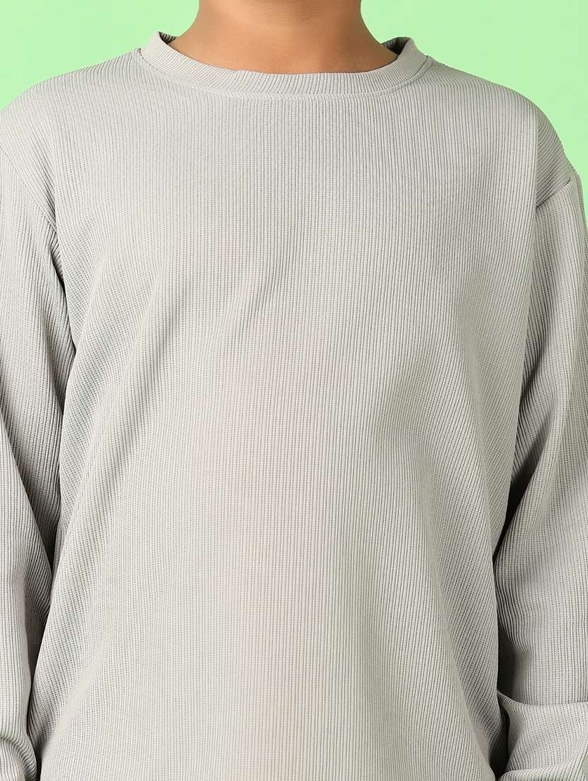 boys long sleeves solid t-shirt - 21520029 -  Standard Image - 5