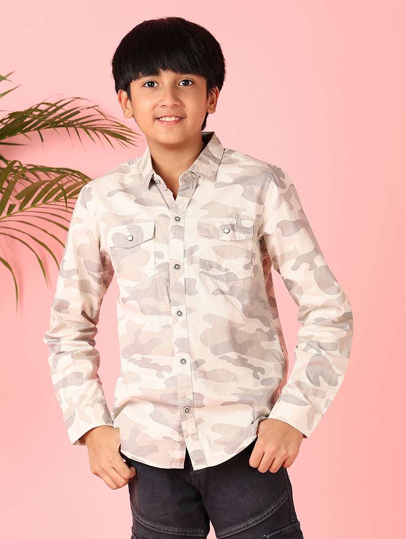 boys long sleeves printed shirt