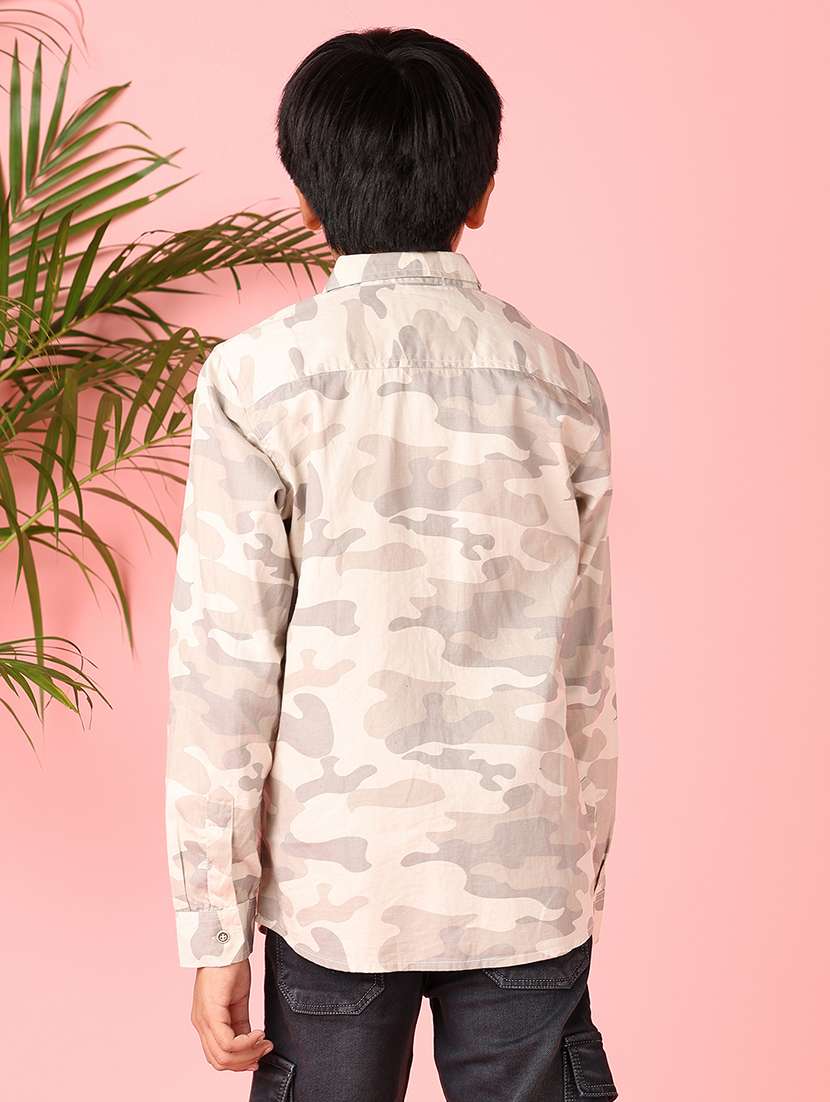 boys long sleeves printed shirt - 21520039 -  Standard Image - 3