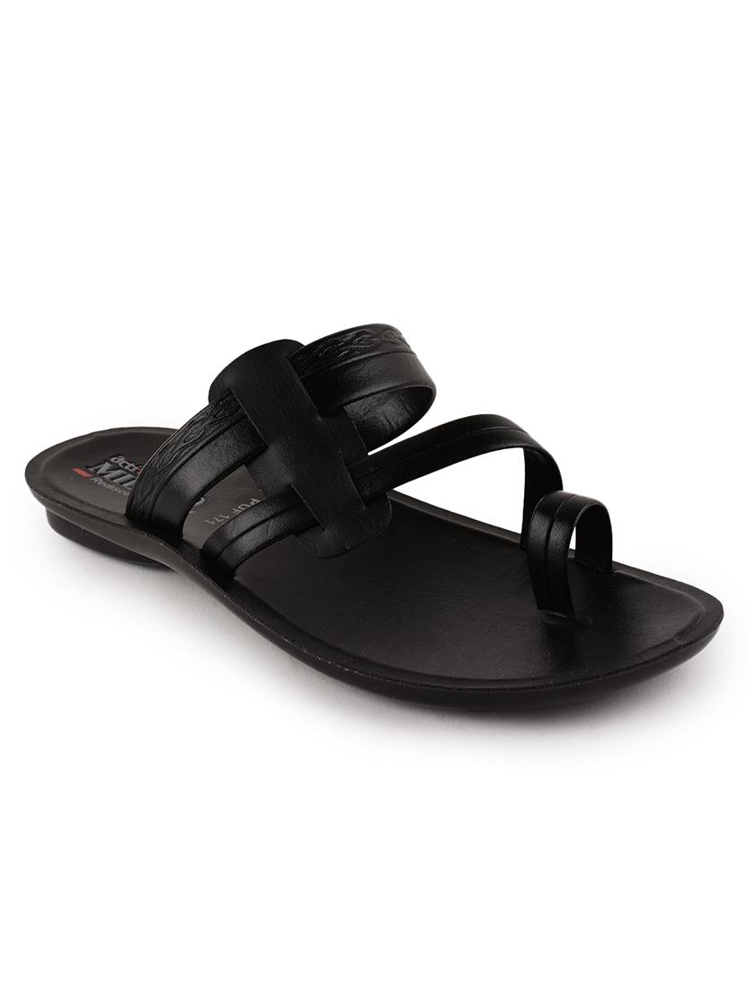 men black slip on sandal