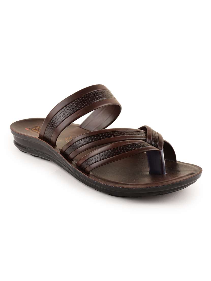men solid slip on sandal
