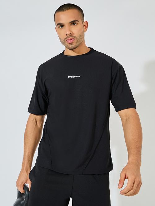 men chest print oversized t-shirt - 21520392 - Standard Image - 0