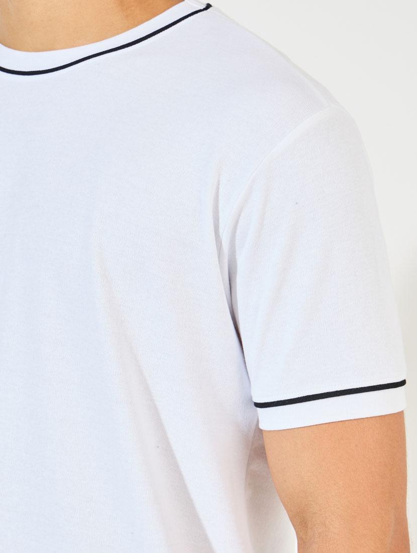men solid regular fit short sleeves t-shirt - 21520407 - Standard Image - 3