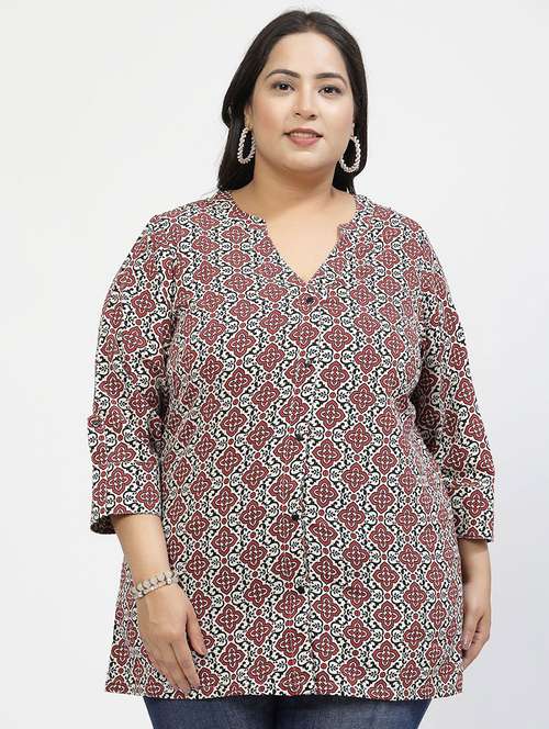 women off white polyester regular top - 21520489 - Standard Image - 0