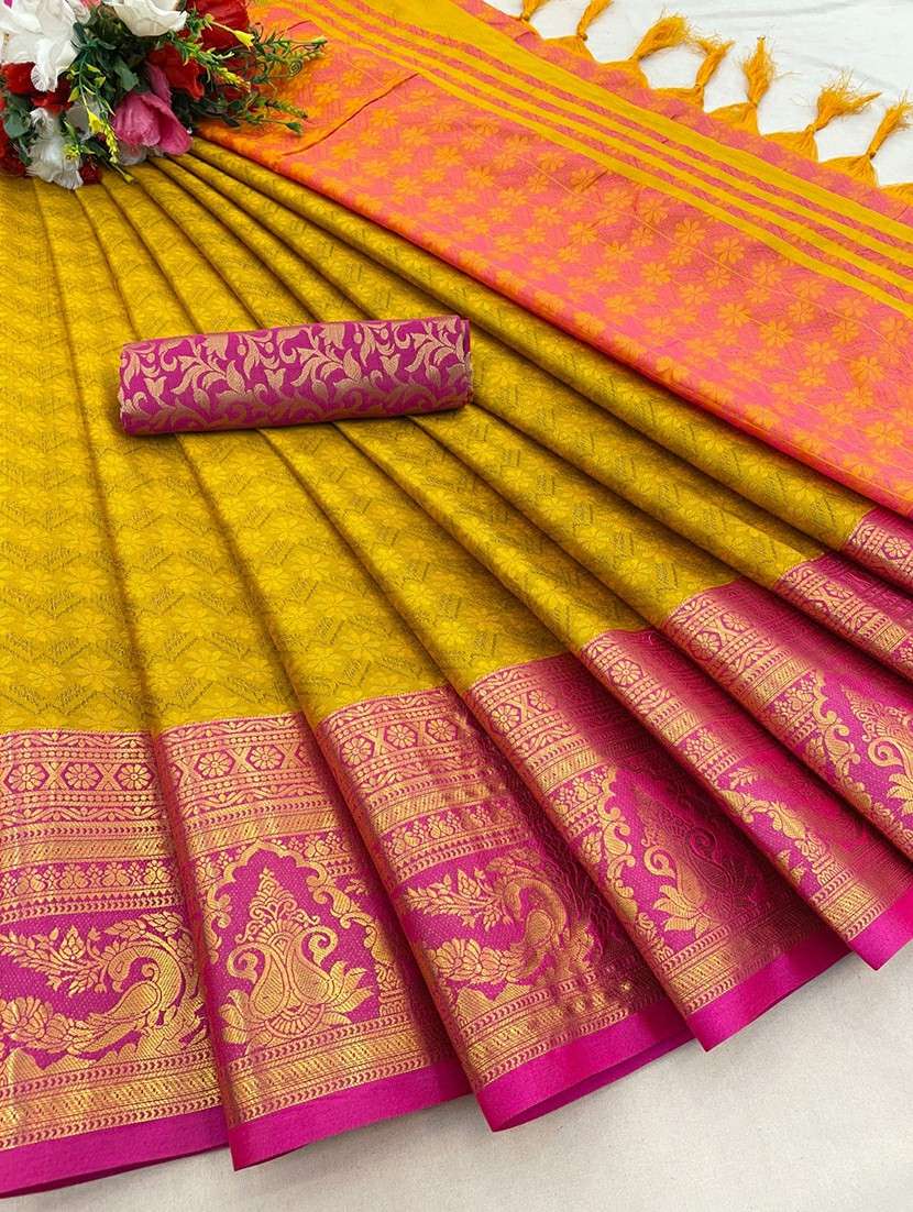women self design dharmavaram zari bordered saree - 21520565 -  Standard Image - 3
