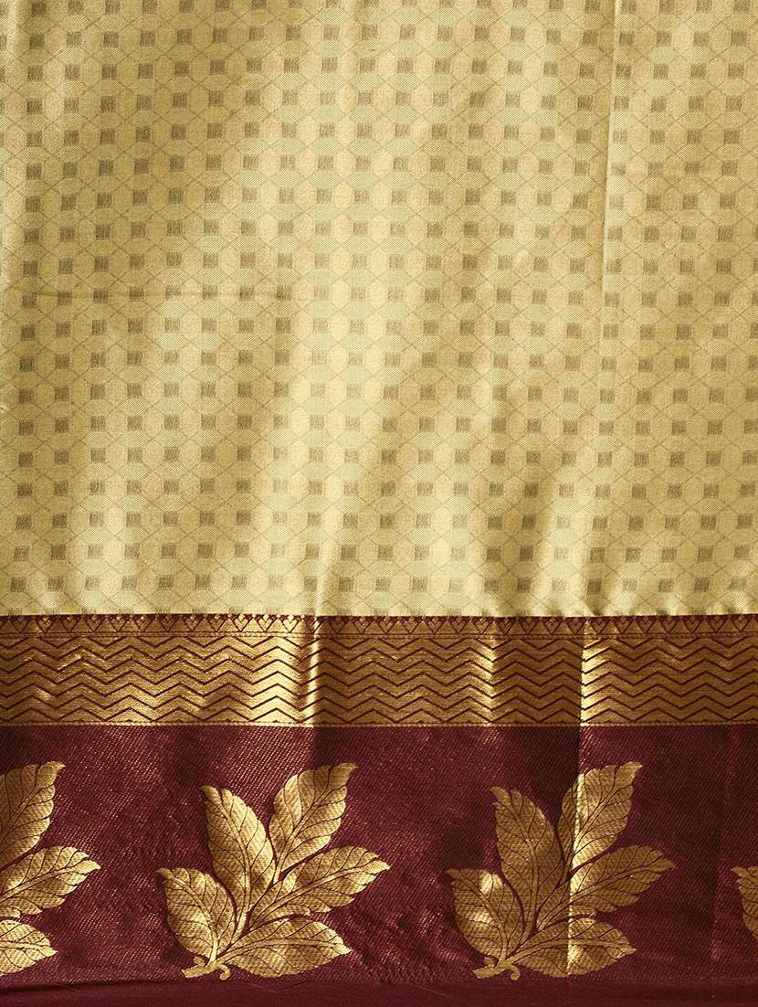 women self design dharmavaram zari bordered saree - 21520596 -  Standard Image - 5