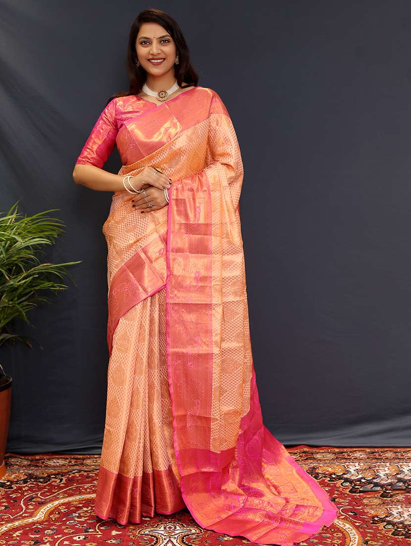 women self design banarasi saree