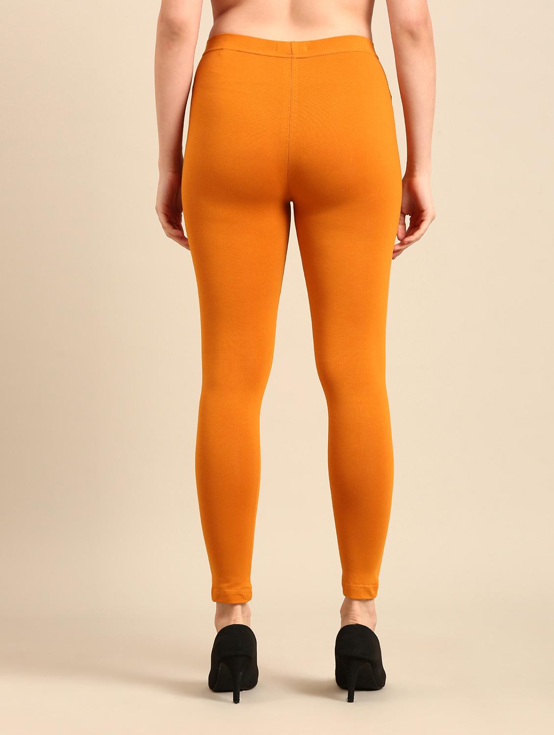 women yellow cotton leggings - 21520667 - Standard Image - 3