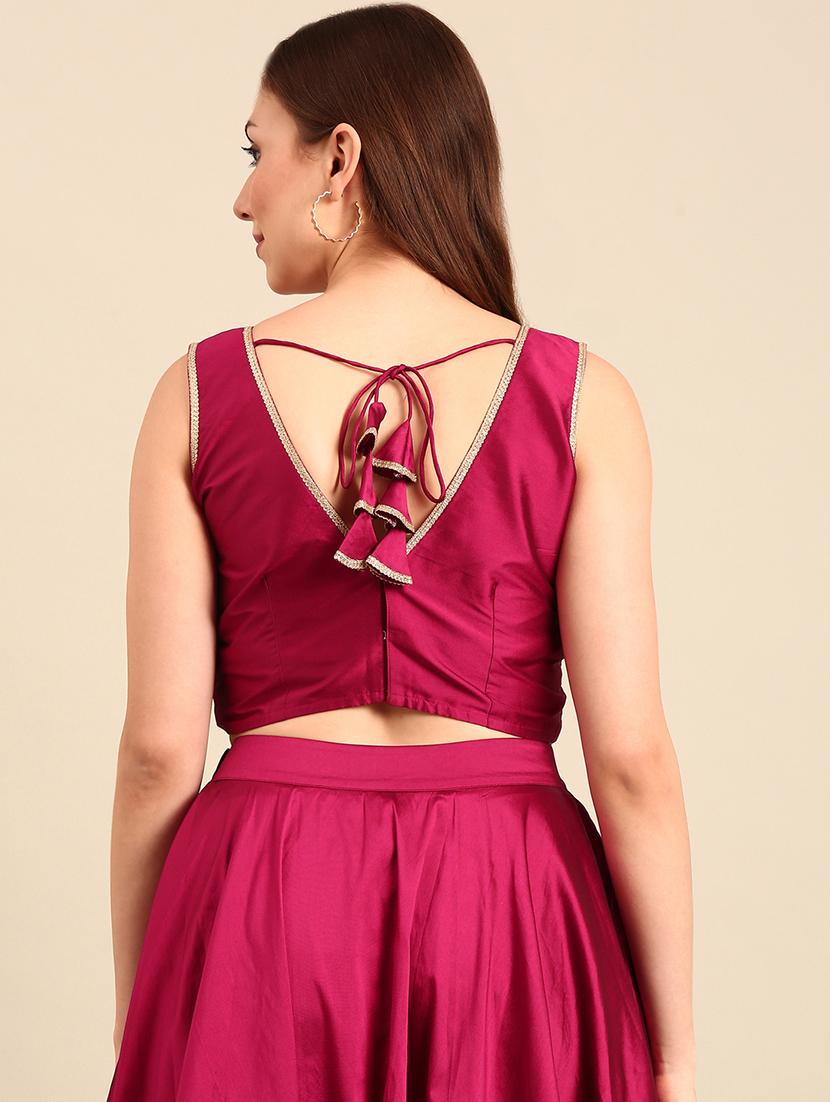 women pink solid sleeveless blouse - 21520709 - Standard Image - 3