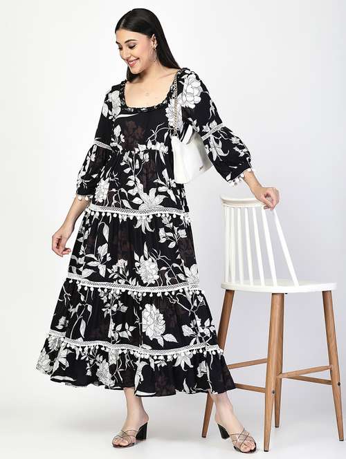 women floral printed tiered maxi dress - 21520722 -  Standard Image - 0