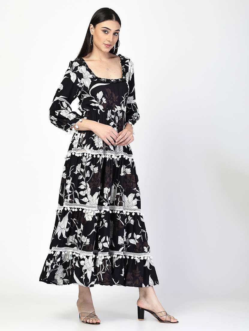 women floral printed tiered maxi dress - 21520722 -  Standard Image - 3