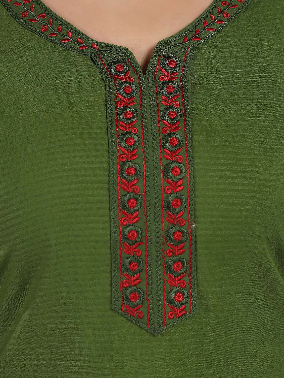 women green cotton blend nighty  - 21520945 -  Standard Image - 5