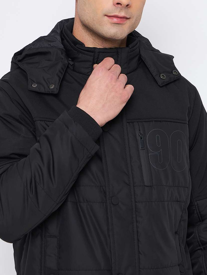 men long sleeve solid quilted jacket - 21520992 -  Standard Image - 3