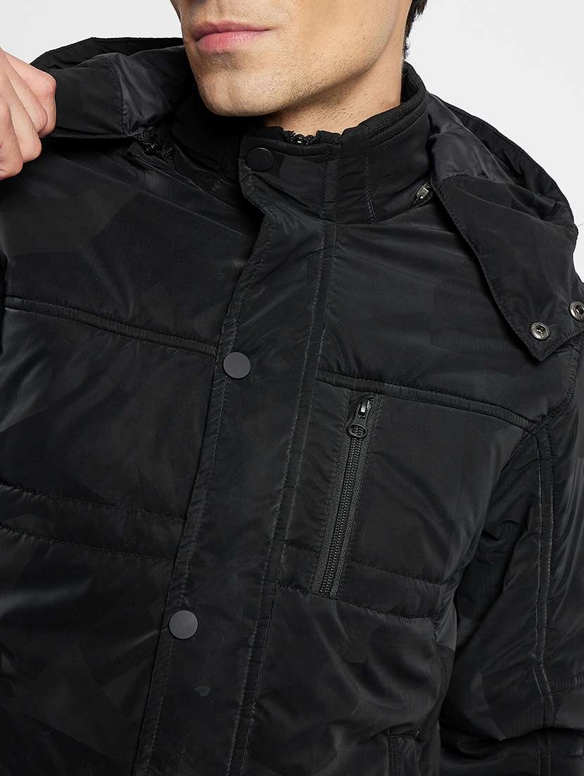 men black polyester bomber jacket - 21521020 -  Standard Image - 3