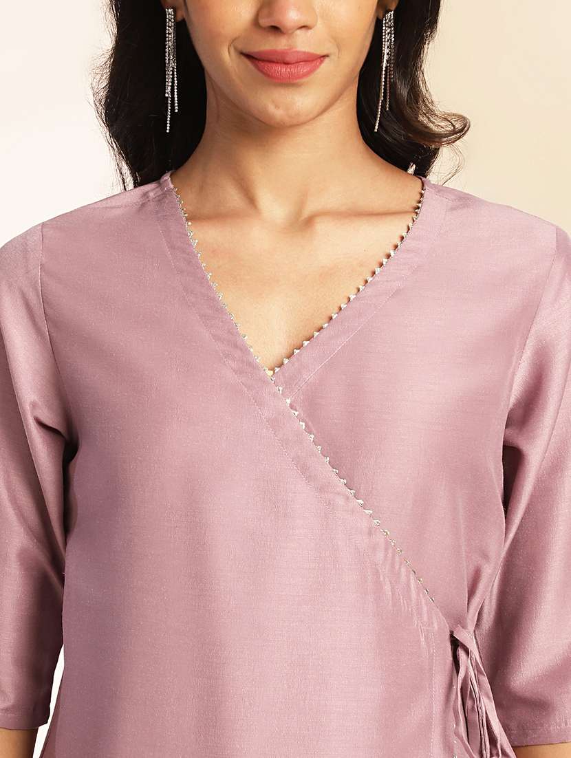 women lavender kurta pant set - 21521102 - Standard Image - 5