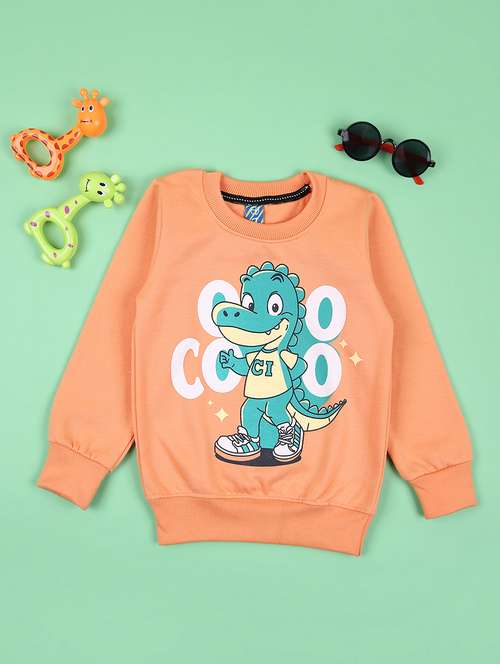 boys front print long sleeve sweatshirt - 21521168 -  Standard Image - 0