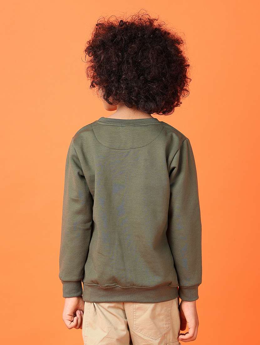 boys front print long sleeve sweatshirt - 21521169 -  Standard Image - 3