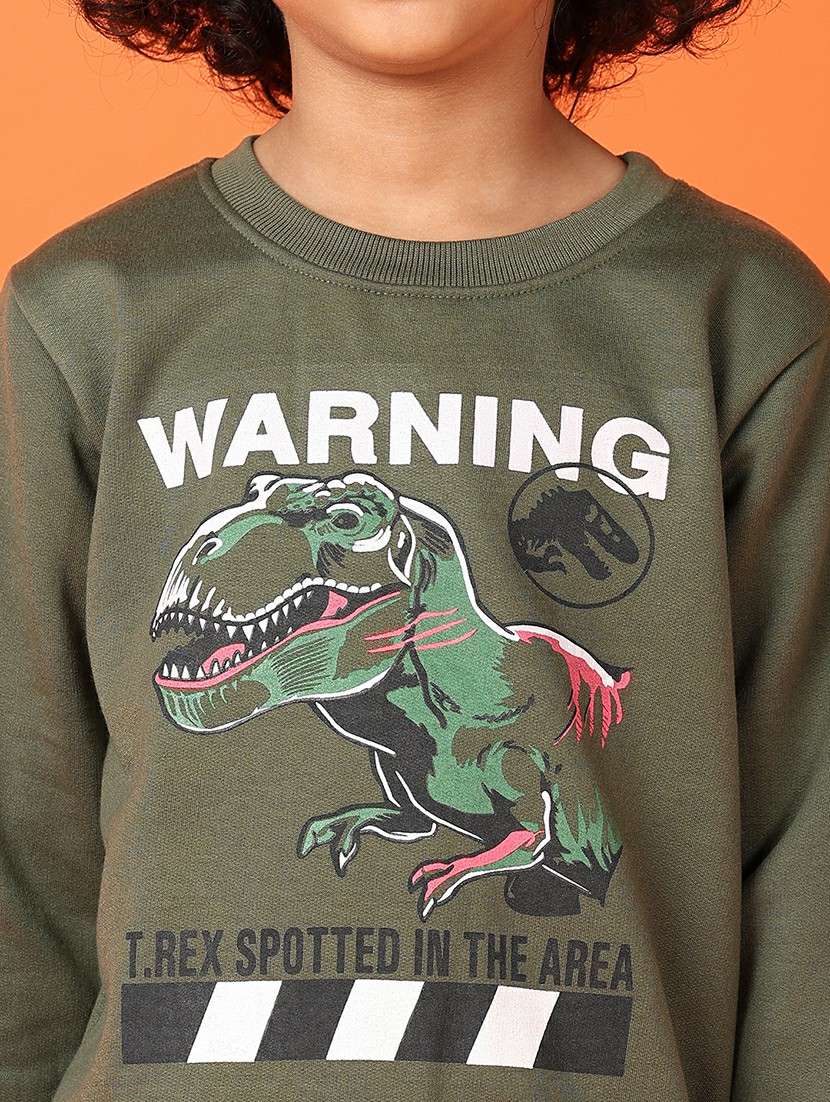 boys front print long sleeve sweatshirt - 21521169 -  Standard Image - 5