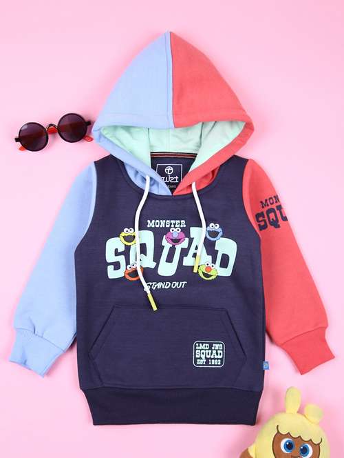 boys printed long sleeve hooded sweatshirt - 21521186 -  Standard Image - 0