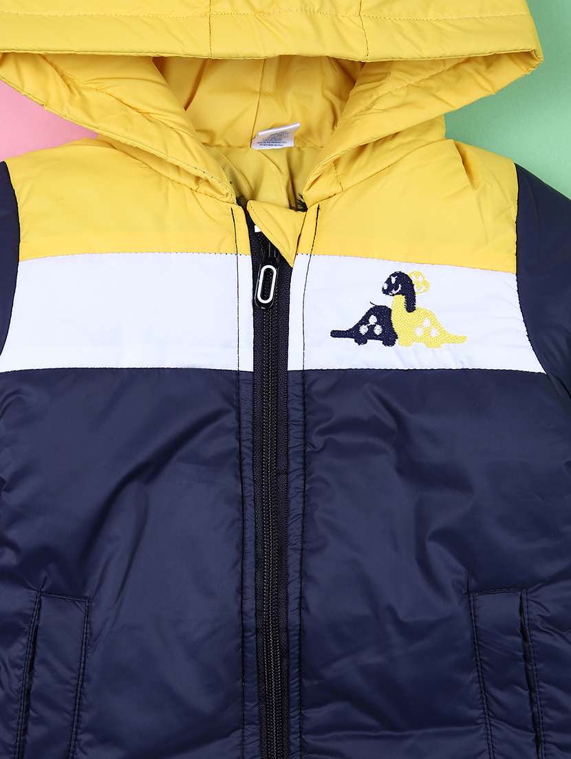 kids long sleeves color block quilted jacket - 21521188 -  Standard Image - 3